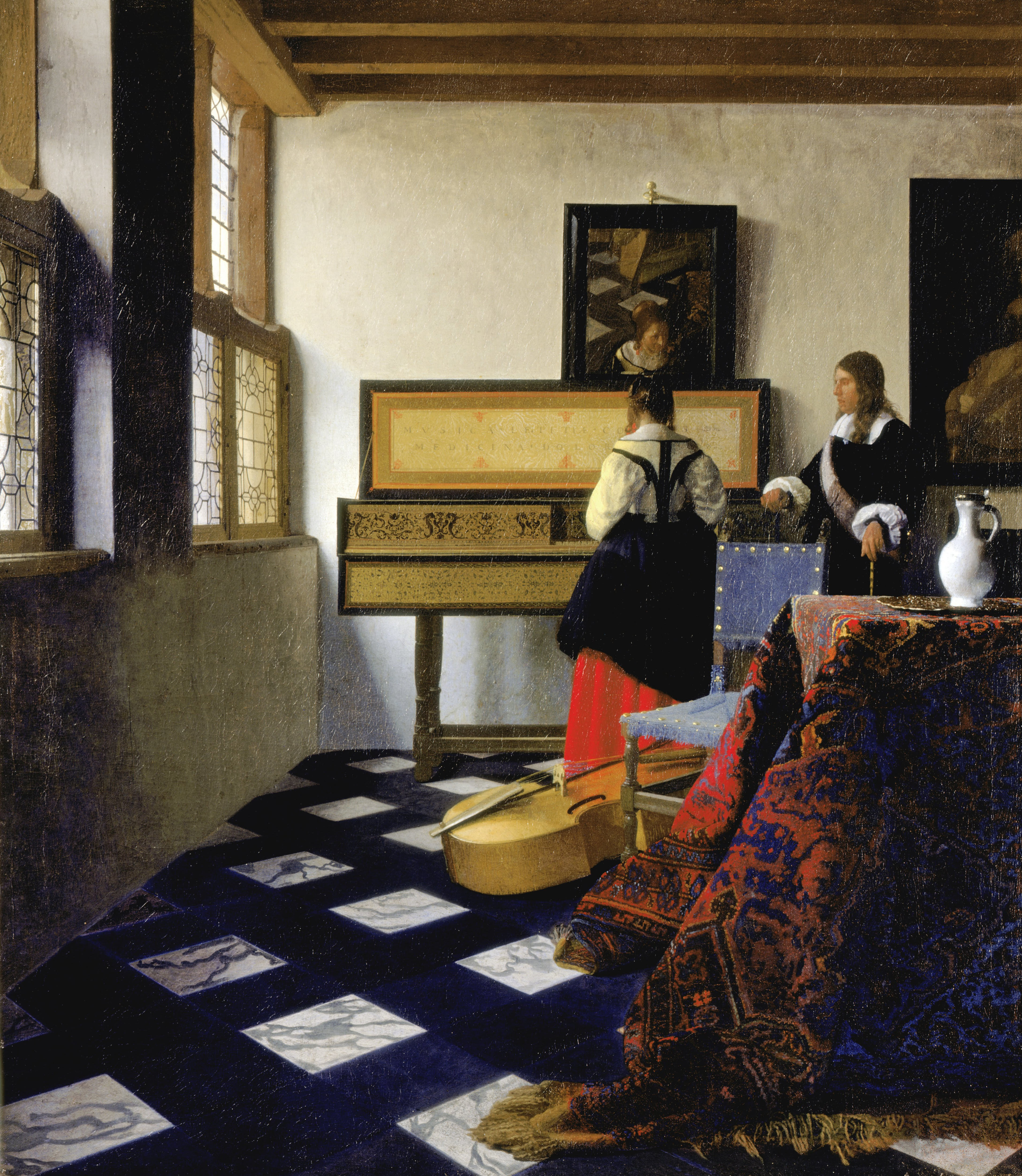Johannes Vermeer. The Music Lesson (Lady at the Virginal with a Gentleman)