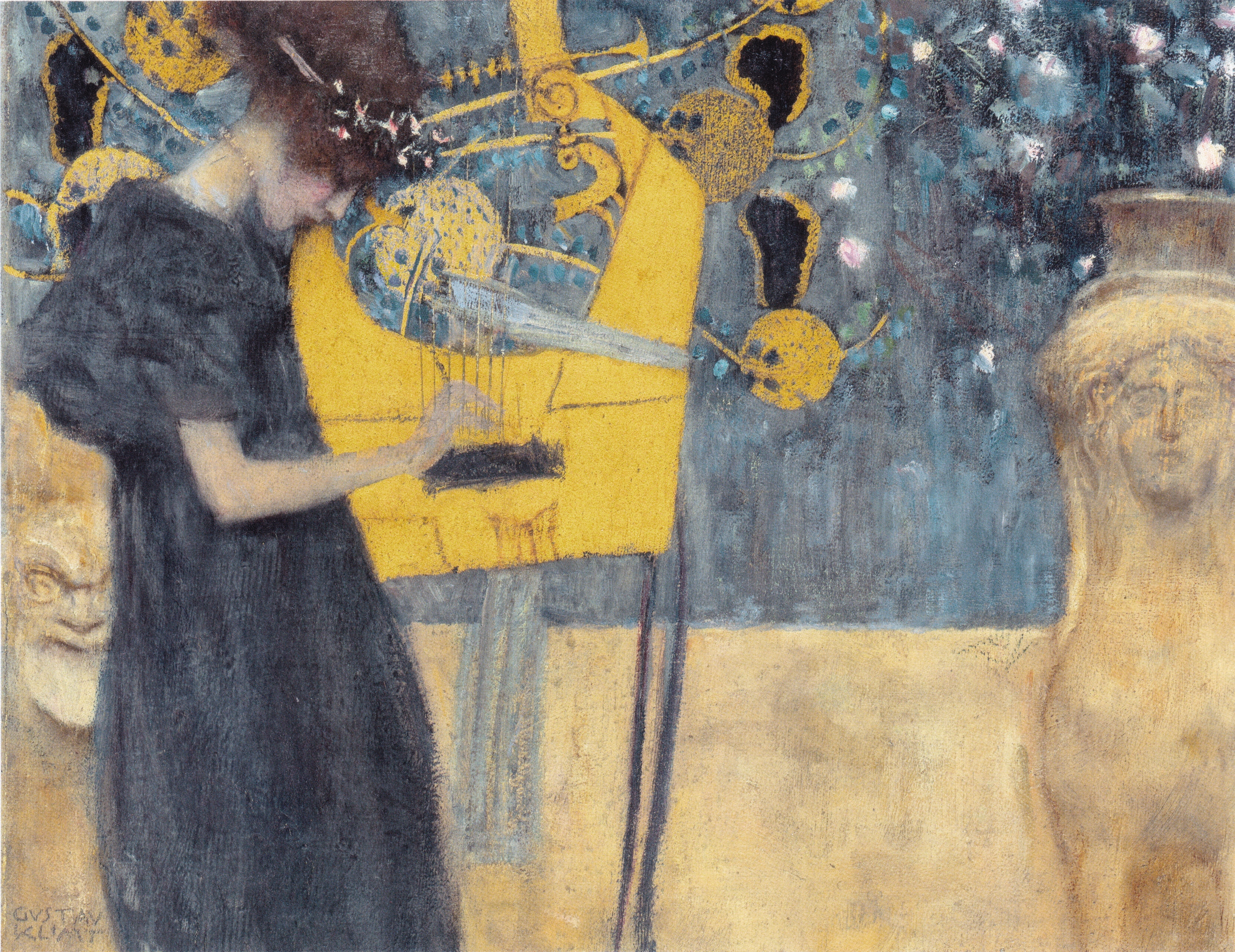 Gustav Klimt's painting «Music», 1895
